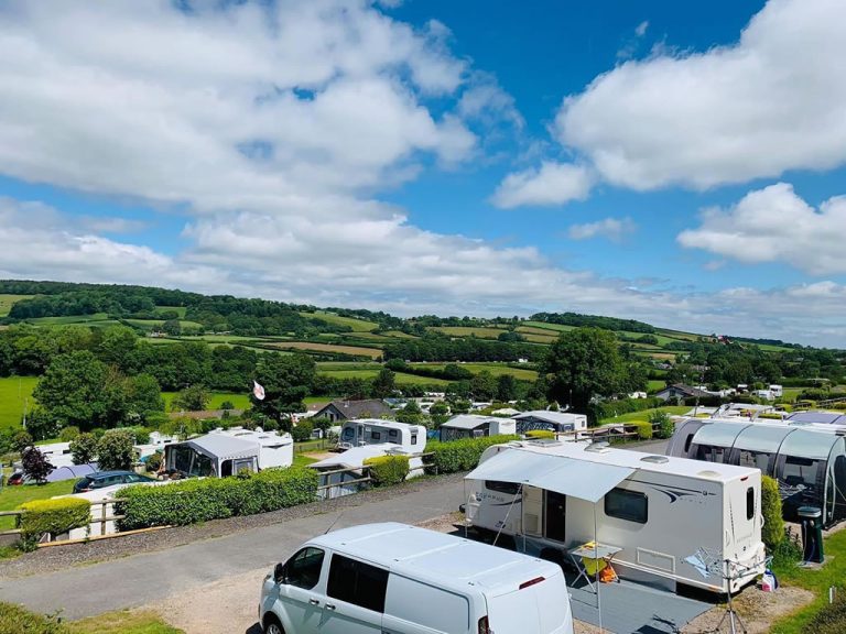 motorhome pitches and touring devon holiday park