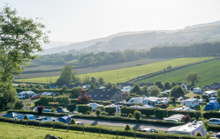 touring and motorhome site devon parkers farm